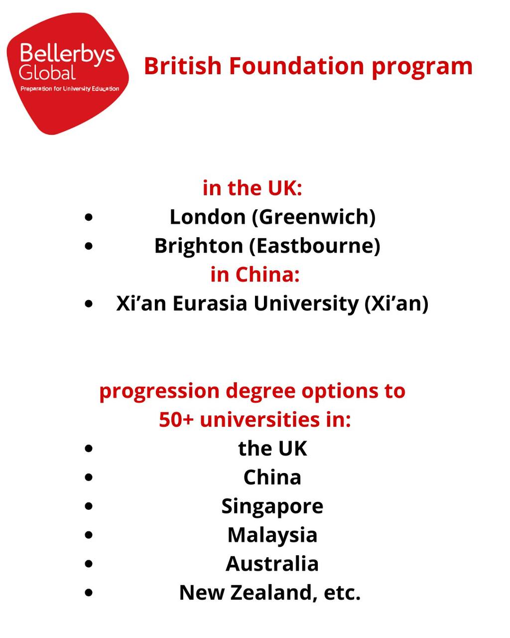 Bellerbys Global Foundation